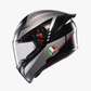 K1 S LAP MATT BLACK/GREY/RED WCL Helmet