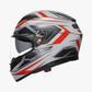 AGV K3 SPACE MATT WHITE/RED FLUO HELMET