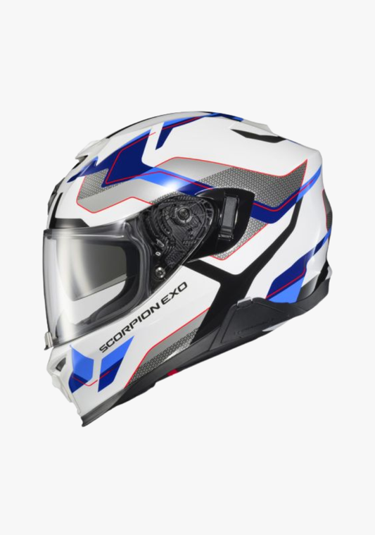 SCORPION EXO-T520 HELMET ZUSE WHITE/BLUE WCL Helmet