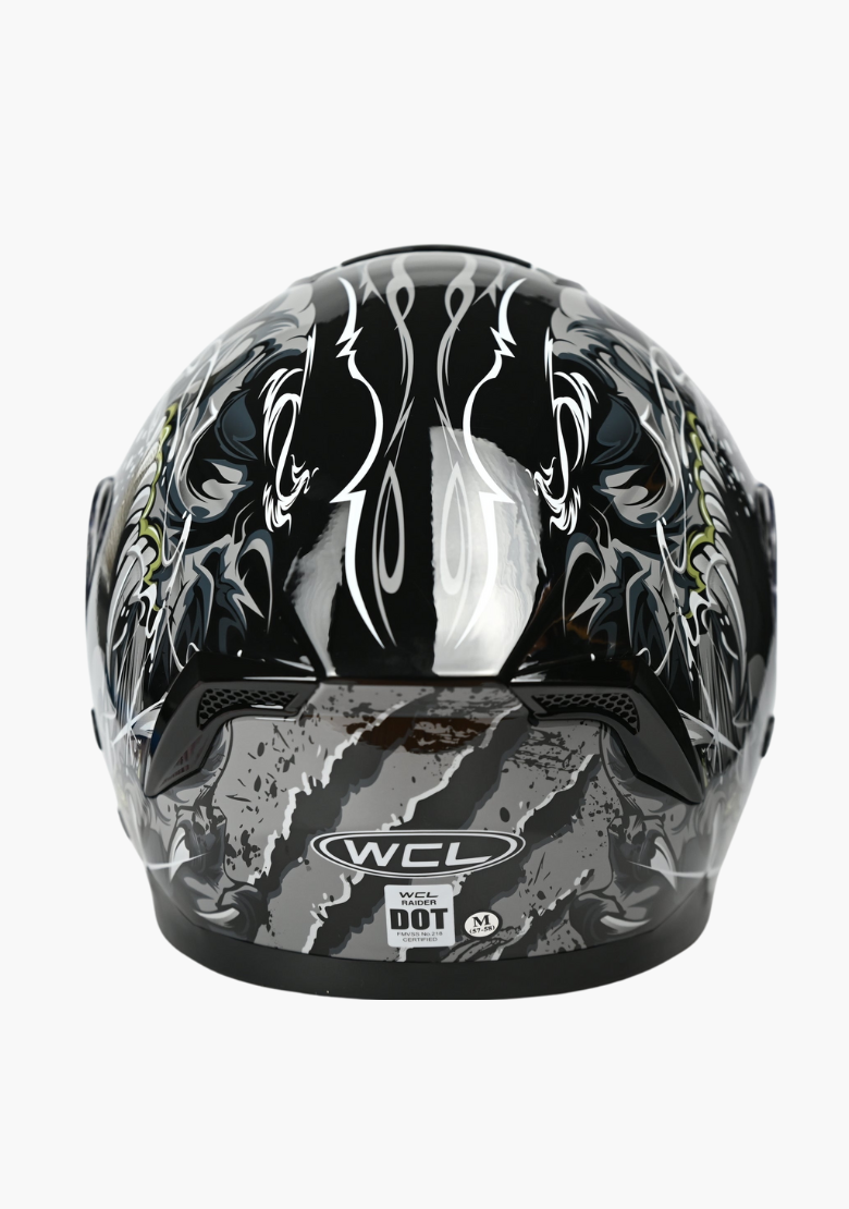 dot ball cap motorcycle helmet Full Face Motorcycle Helmet Black Grey – DOT Riding Helmet – WCL Helmet