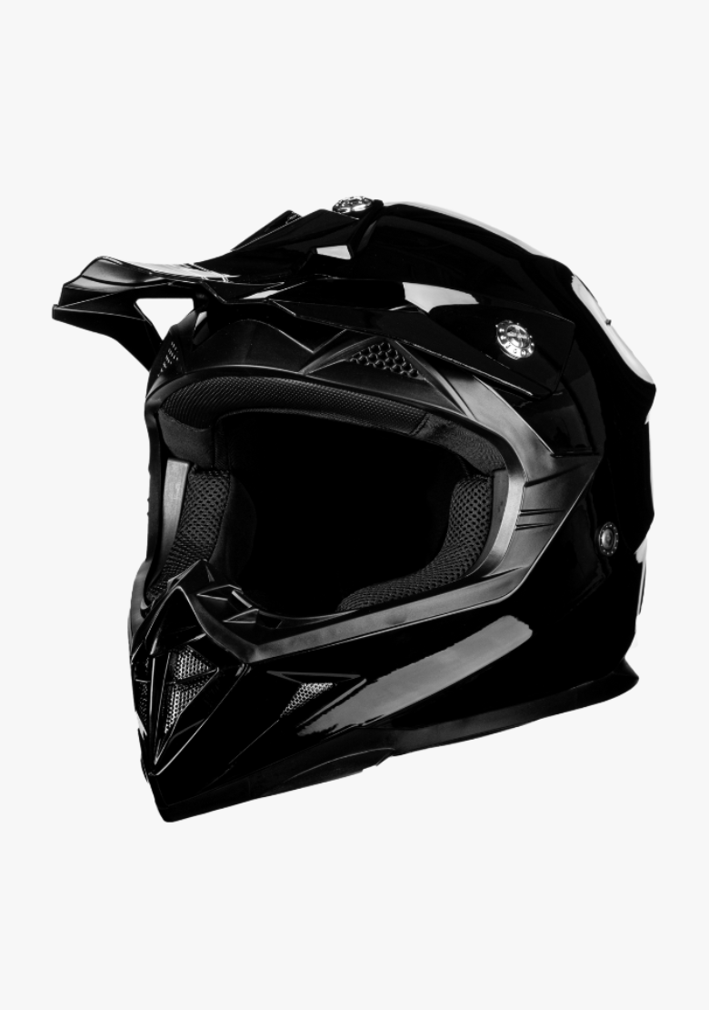 WCL Hawk Motorcycle Helmet & Dirtbike Helmet - Adjustable Sun