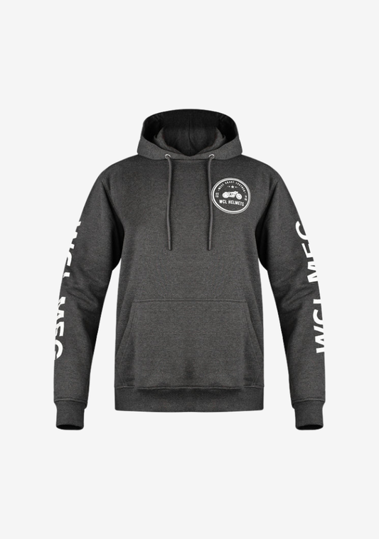 WCL Armoured Kevlar Lined Motorcycle Riding Hoodie - Charcoal Gray