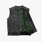 WCL Leather Club Vest w/t Green Lace