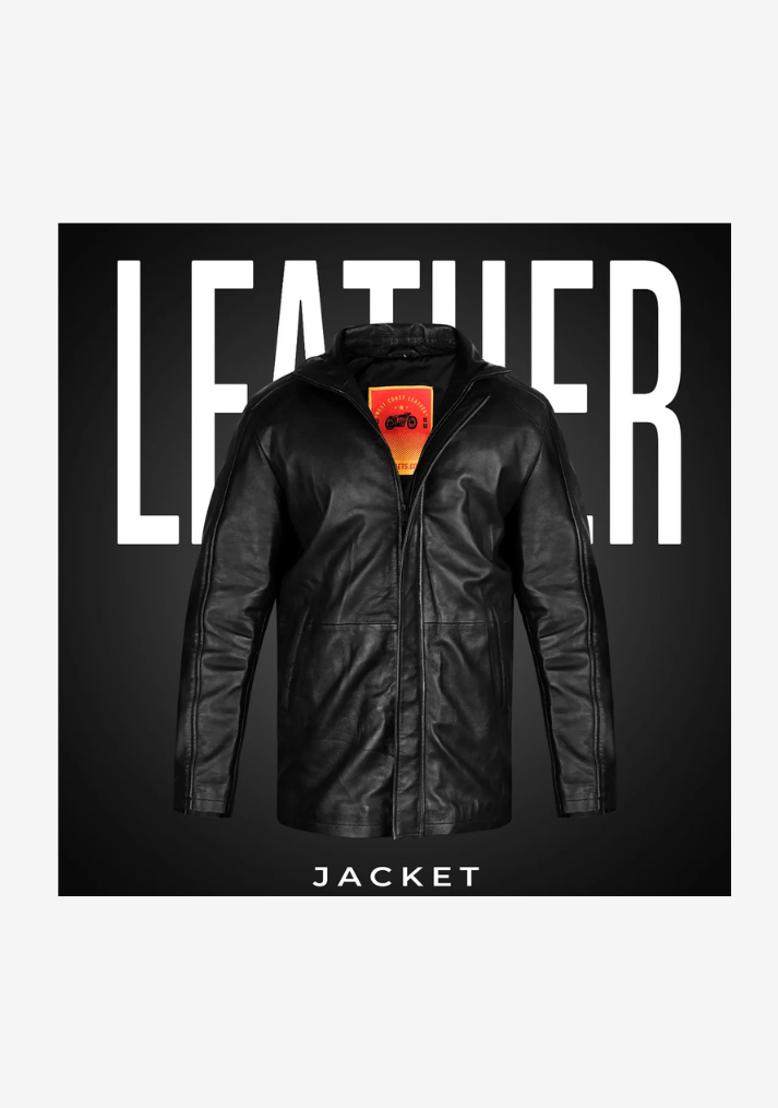 Long Coat Straight Fashion Leather Jacket