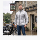 Softshell Cordura Armored Motorcycle Mesh Hoodie w/t CE Level 1 armor - White