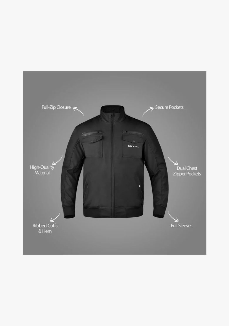 Softshell Cordura Armored Motorcycle Waterproof Jacket w/t CE Level 1 armor