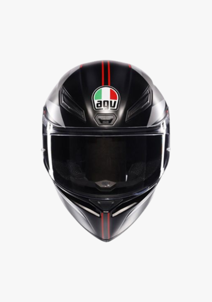 K1 S LAP MATT BLACK/GREY/RED WCL Helmet