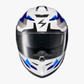 SCORPION EXO-T520 HELMET ZUSE WHITE/BLUE WCL Helmet