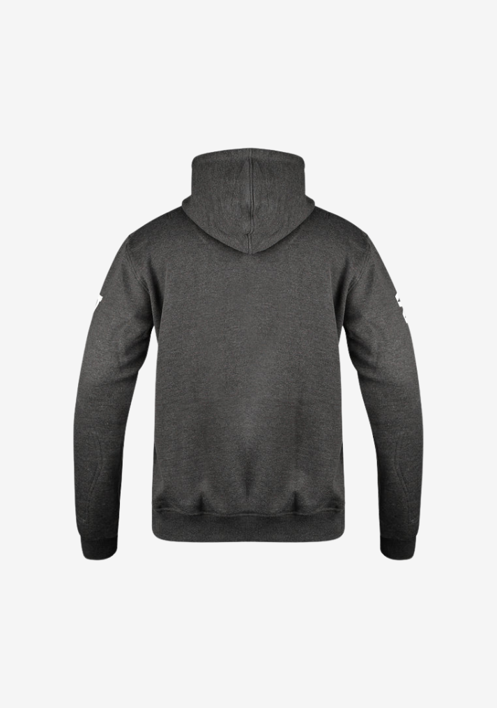 WCL Armoured Kevlar Lined Motorcycle Riding Hoodie - Charcoal Gray