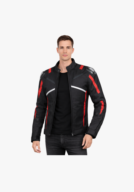 Textile Mens Red Scorpio Jacket