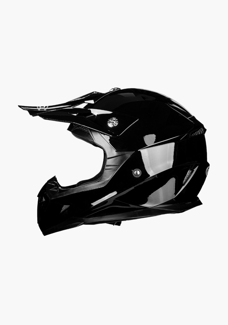 WCL Hawk Motorcycle Helmet & Dirtbike Helmet - Adjustable Sun Visor, Quick Release Buckle, DOT Approved