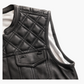 WCL Leather Club Vest w/t Black Hexagon Stitching