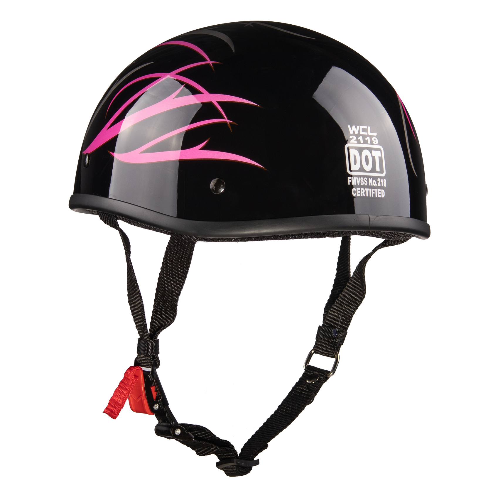 WCL Lightest and Smallest AS/NZ Beanie Motorcycle Half Helmet Pink