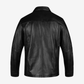 Straight Classic Fashion Leather Jacket with Collar