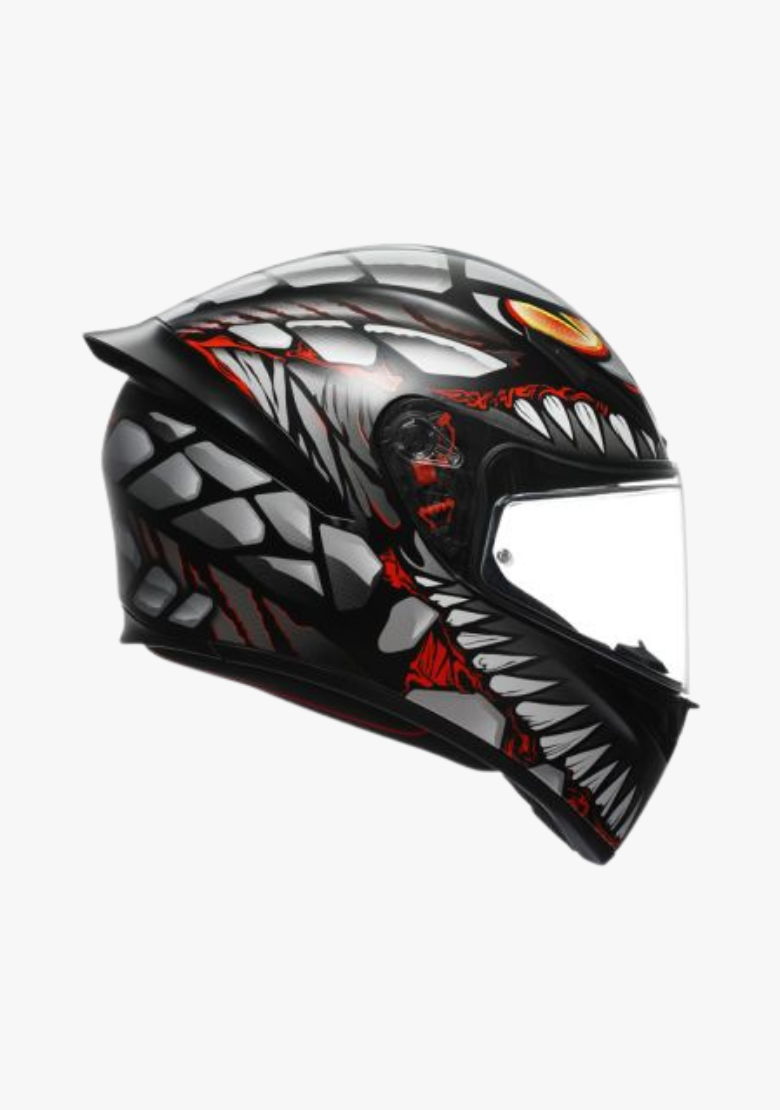K1 S LYZARD MATT BLACK/GREY/RED WCL Helmet