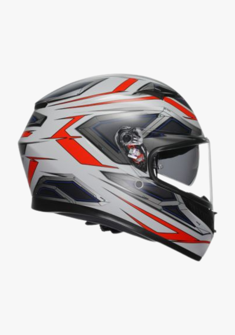 AGV K3 SPACE MATT WHITE/RED FLUO HELMET