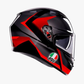 K3 STRIGA BLACK/GREY/RED HELMET WCL Helmet