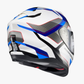 SCORPION EXO-T520 HELMET ZUSE WHITE/BLUE WCL Helmet