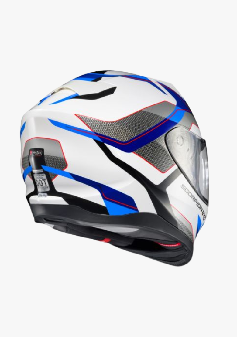SCORPION EXO-T520 HELMET ZUSE WHITE/BLUE WCL Helmet