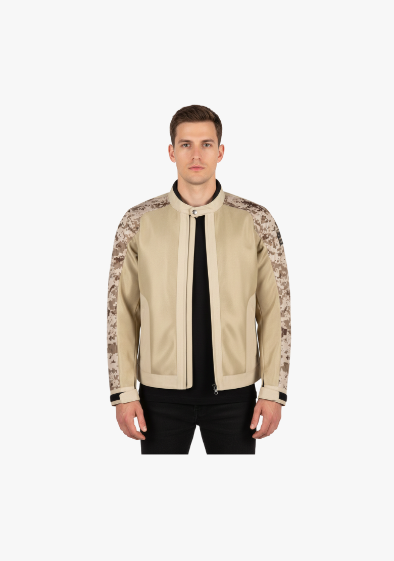 WCL Men's Brown Camouflage Mesh Jacket