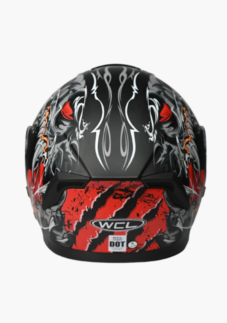 black and red full face motorcycle helmet Matte Red Full Face Motorcycle Helmet