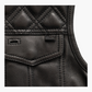 WCL Leather Club Vest w/t Black Hexagon Stitching
