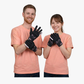 Light Motorcycle Gloves with Armour - Pink