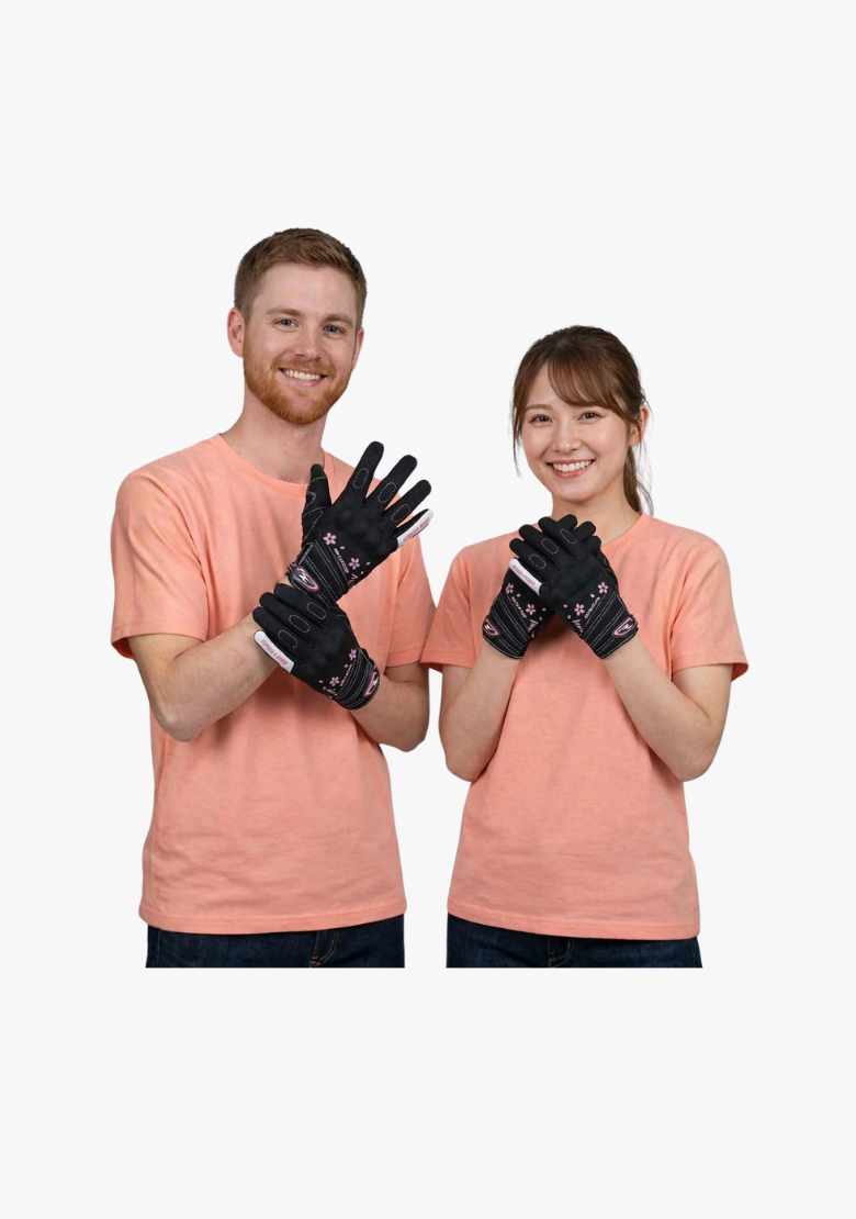 Light Motorcycle Gloves with Armour - Pink