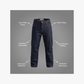 WCL Motorcycle Refinforced Kevlar Riding Jeans - Dark Blue