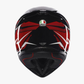 K1 S LION BLACK/RED/WHITE WCL Helmet