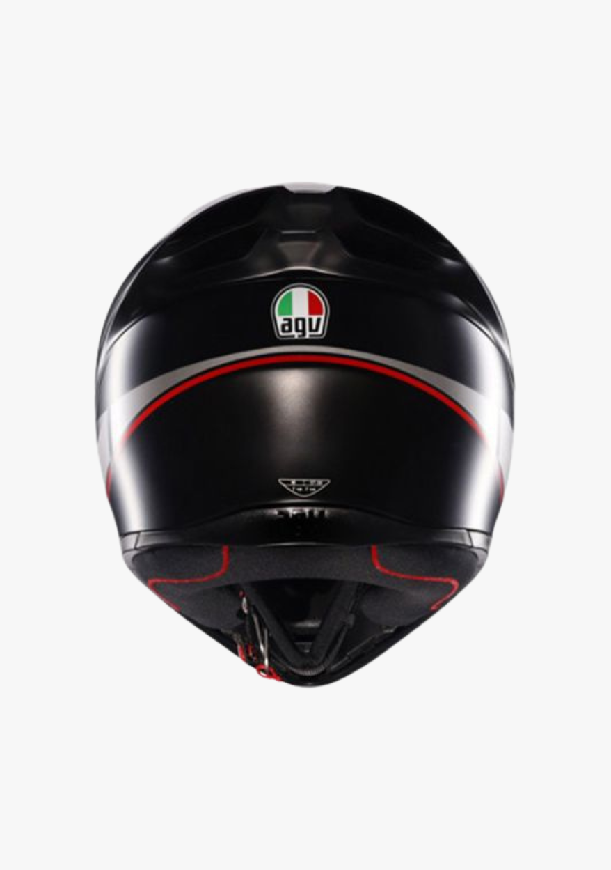 K1 S LAP MATT BLACK/GREY/RED WCL Helmet