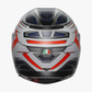 AGV K3 SPACE MATT WHITE/RED FLUO HELMET