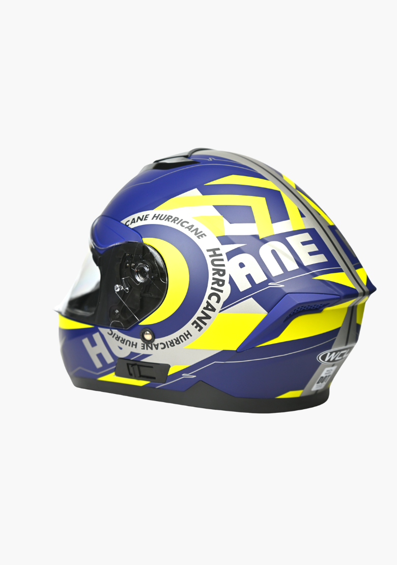 Blue Full Face Motorcycle Helmet