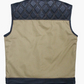 WCL Hybrid Canvas Leather Club Vest w/t Beige Canvas