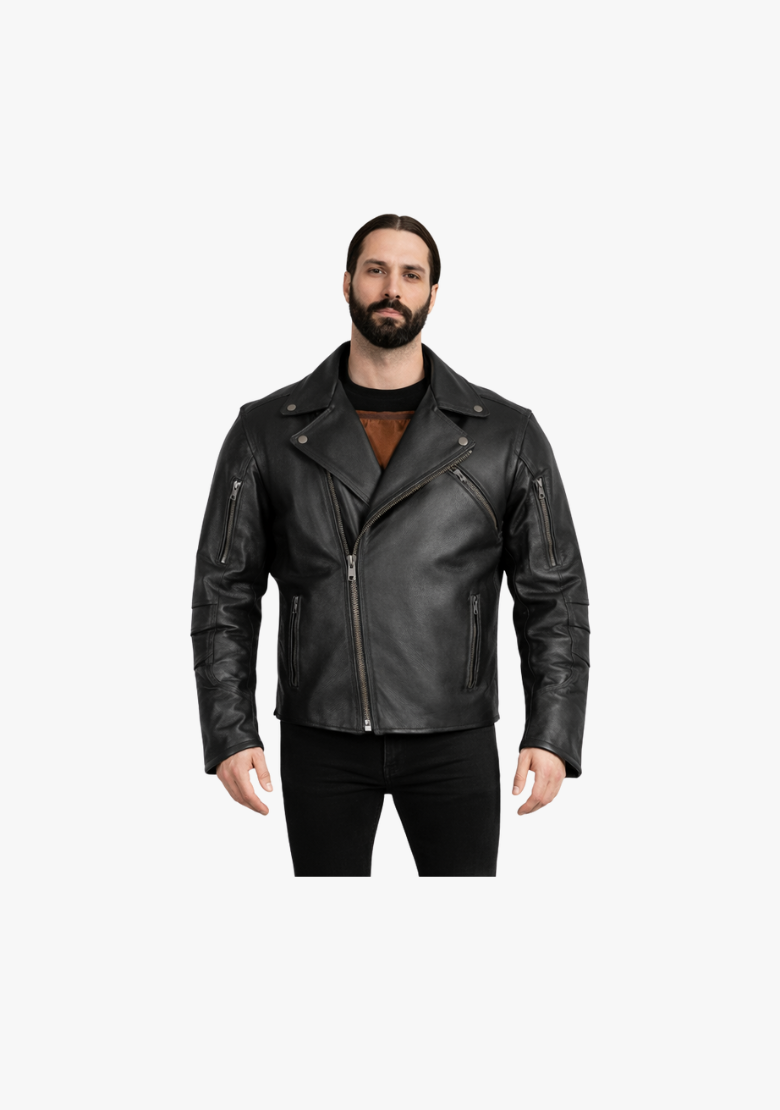 Premium Beltless Leather Classic Jacket With Dual Gun Pockets & Zip Out Liner
