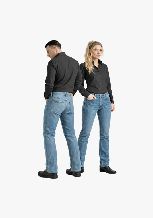 WCL Motorcycle Refinforced Kevlar Riding Jeans - Light Blue