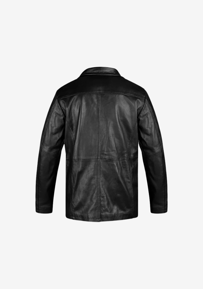 Long Coat Straight Fashion Leather Jacket