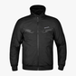 Softshell Cordura Armored Motorcycle Waterproof Hoodie w/t CE Level 1 armor - Black