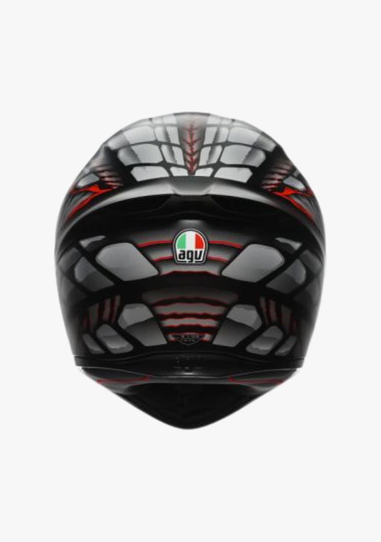 K1 S LYZARD MATT BLACK/GREY/RED WCL Helmet