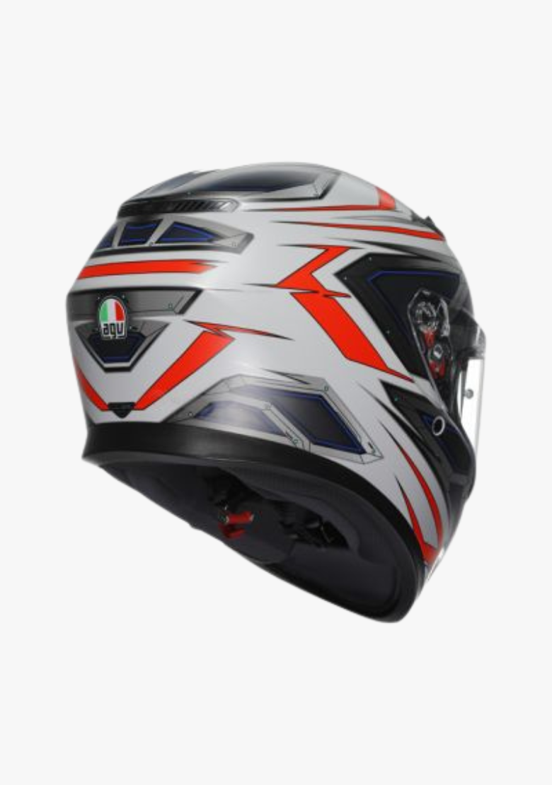 AGV K3 SPACE MATT WHITE/RED FLUO HELMET