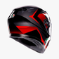 K3 STRIGA BLACK/GREY/RED HELMET WCL Helmet
