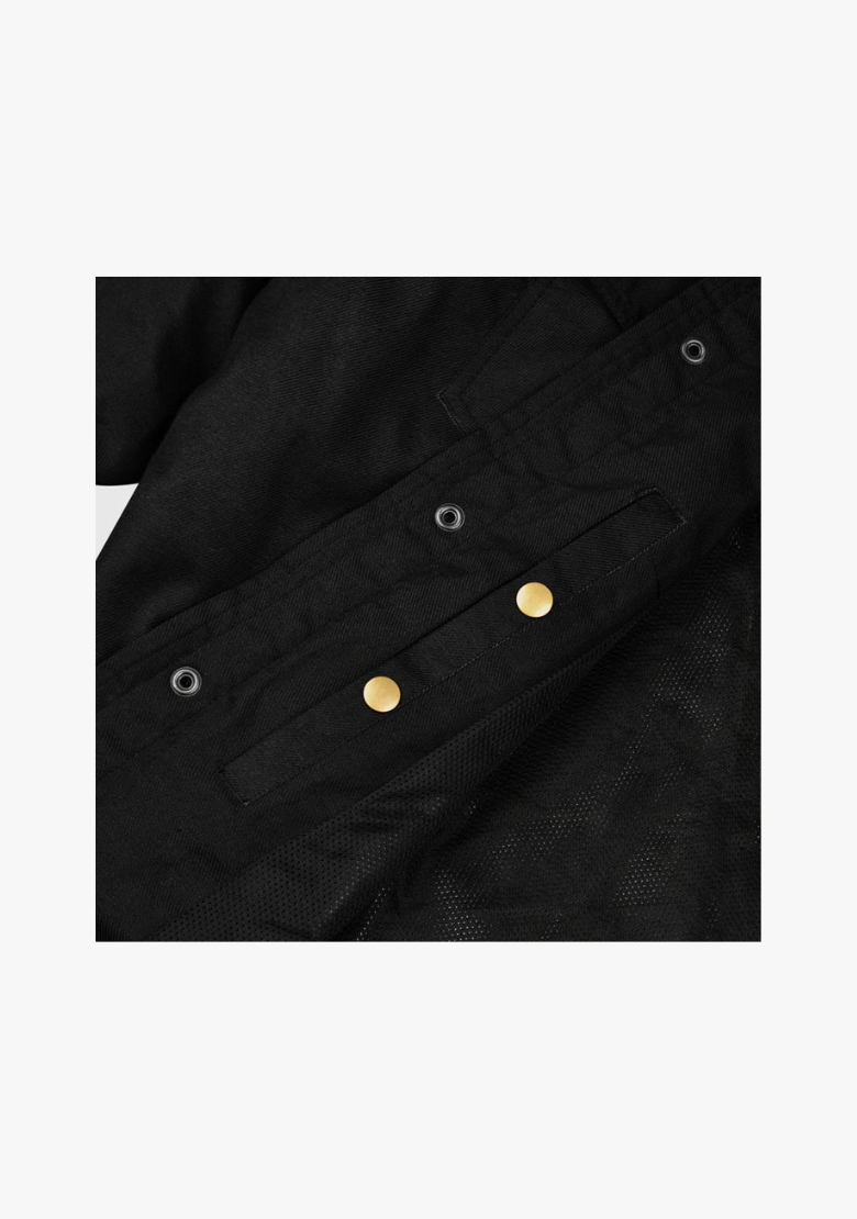 WCL Kevlar Lined Performance Motorcycle Riding Long sleeve Flannel Shirt W/T CE Level 1 armor - Black
