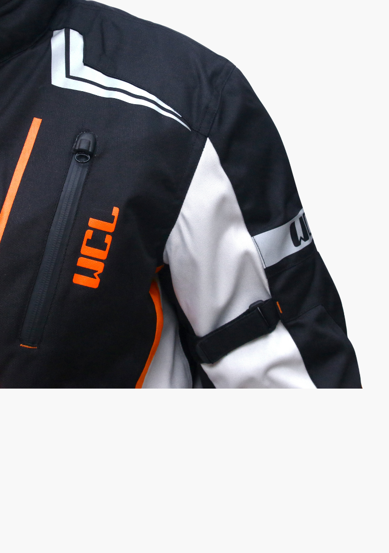 WCL Invader Armoured Motorcycle Textile Jacket - Orange - WCL WCL Invader Armoured Motorcycle Textile Jacket - Orange - WCL