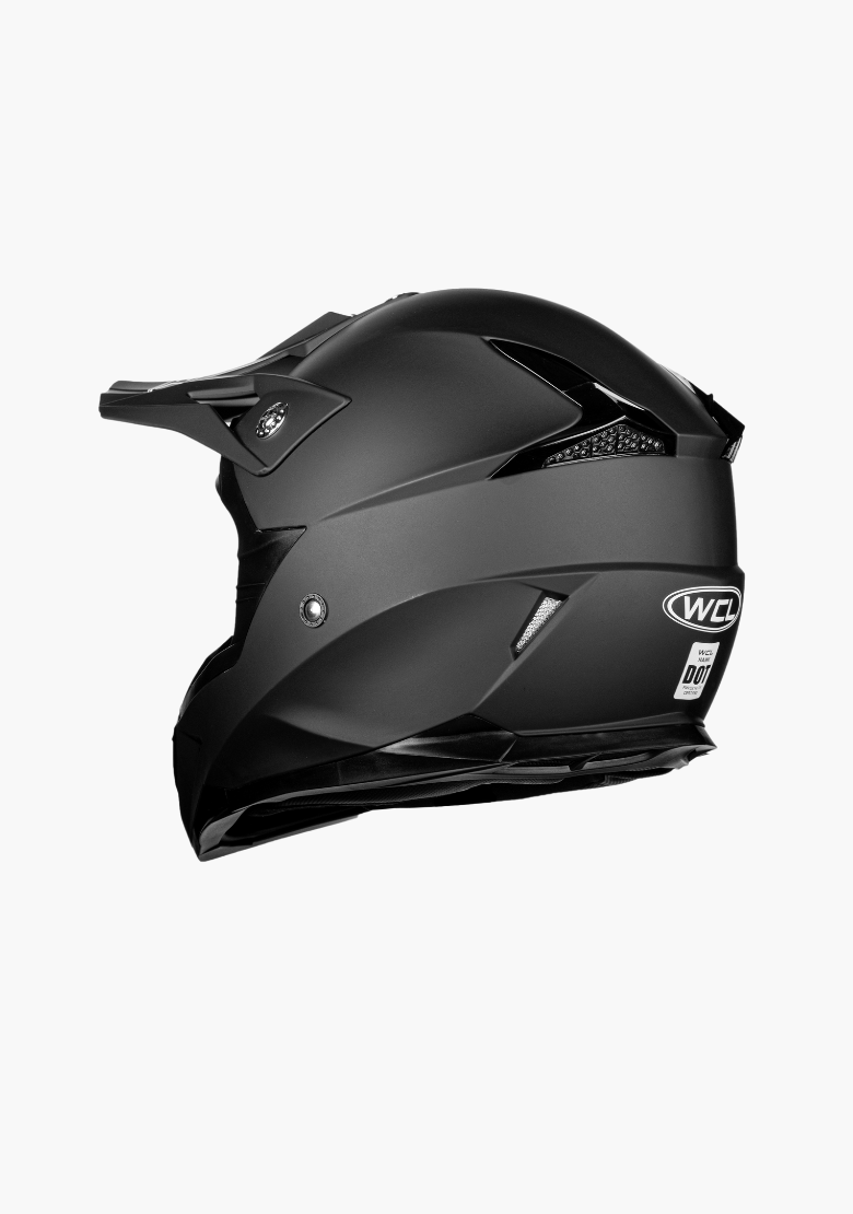 WCL Hawk Motorcycle Helmet & Dirtbike Helmet - Adjustable Sun Visor, Quick Release Buckle, DOT Approved WCL Hawk Motorcycle Helmet & Dirtbike Helmet - Adjustable Sun Visor, Quick Release Buckle, DOT Approved