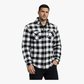 WCL Kevlar Lined Performance Motorcycle Riding Long Sleeve Flannel Shirt  W/T CE Level 1 armor - White