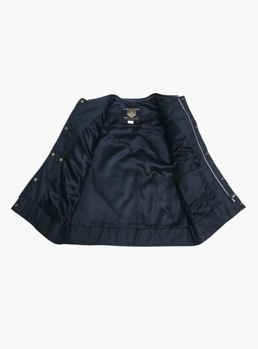 WCL Hybrid Canvas Leather Club Vest w/t Beige Canvas