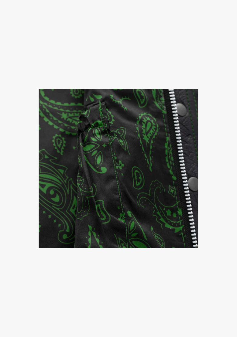 WCL Leather Club Vest w/t Green Lace