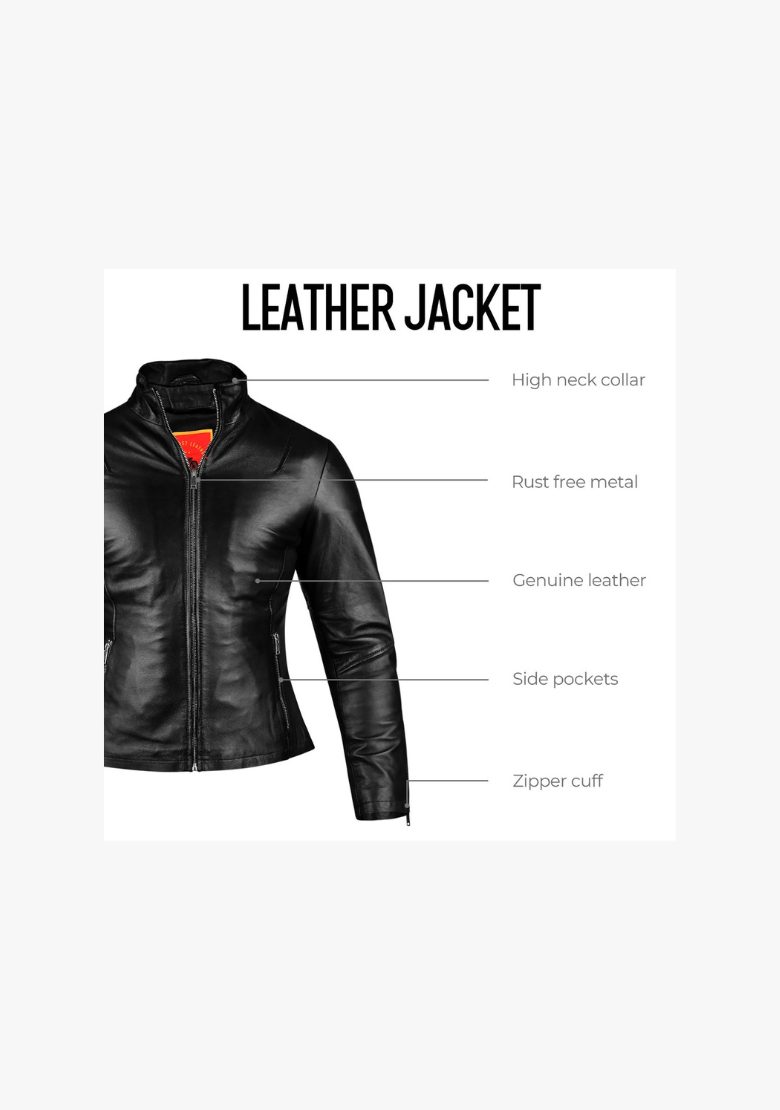 Straight Women's Fashion Leather Jacket
