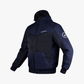 Softshell Cordura Armored Motorcycle Mesh Hoodie w/t CE Level 1 armor - Blue
