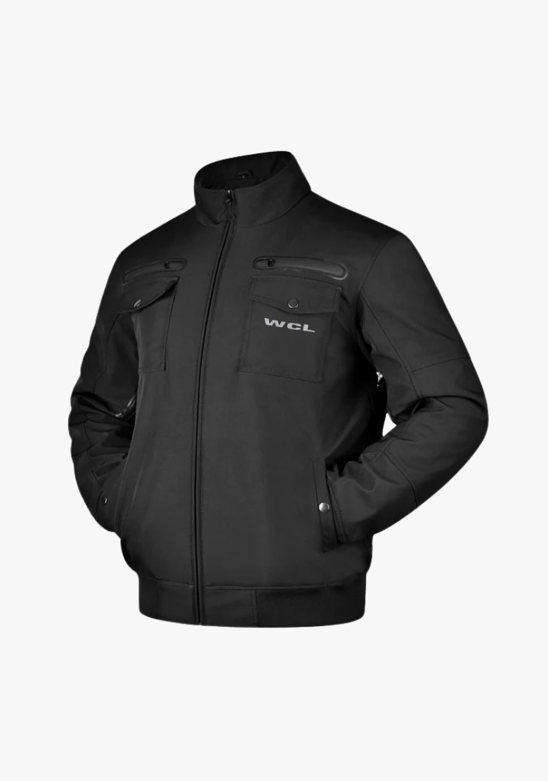 Softshell Cordura Armored Motorcycle Waterproof Jacket w/t CE Level 1 armor